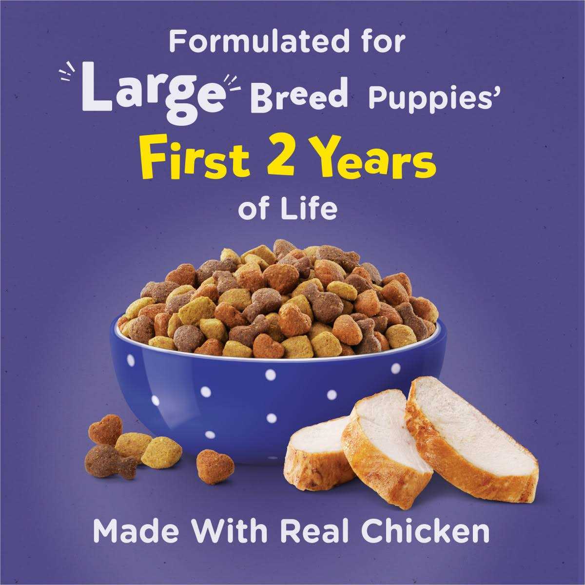 Large Breed Dry Puppy Food with Real Chicken K21288