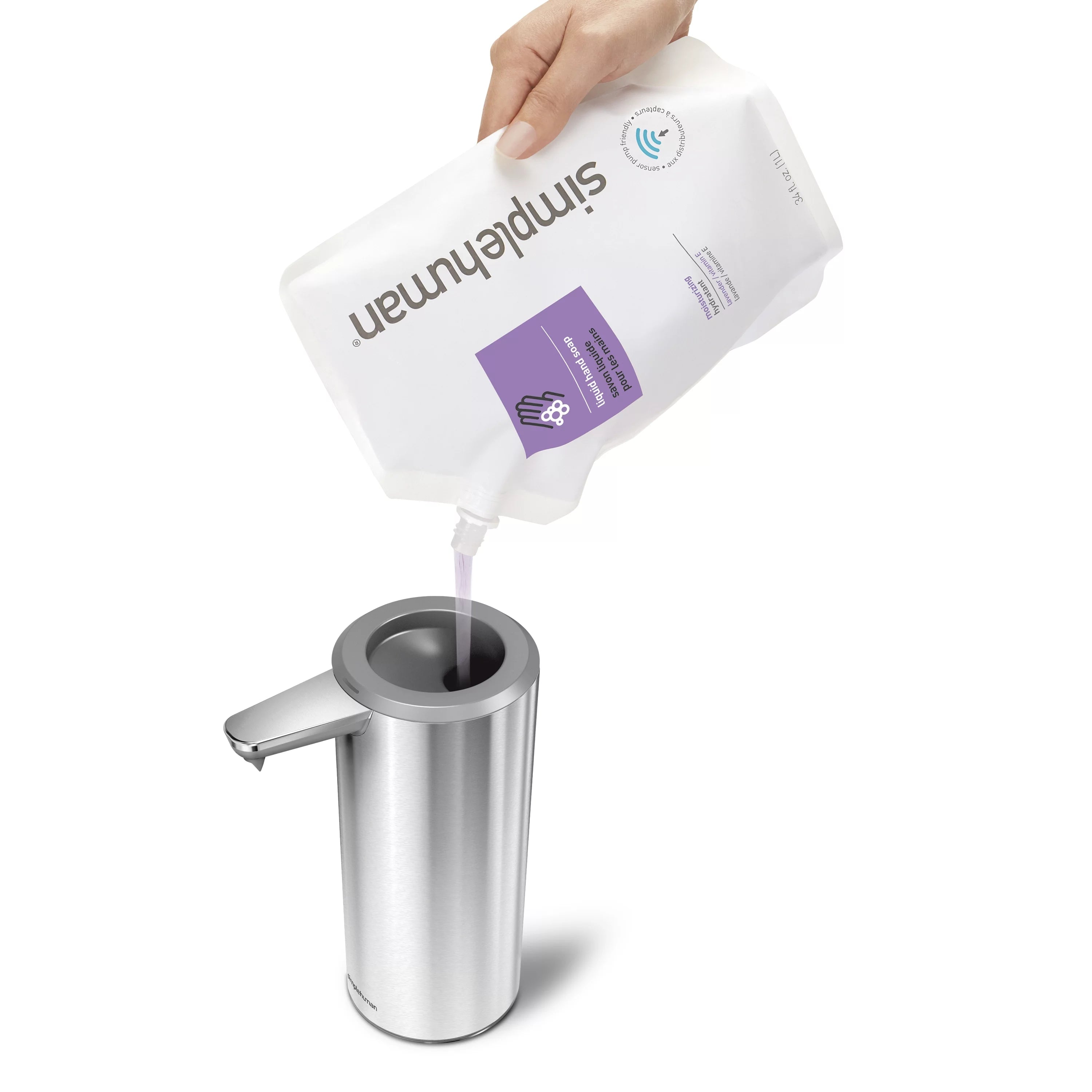 Touch-Free Automatic Rechargeable Sensor Liquid Soap Dispenser P1736