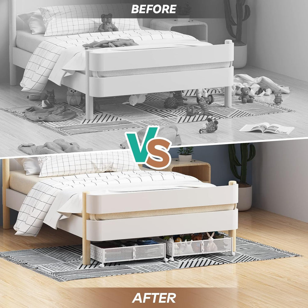 Under Bed Storage Containers with Wheels, 2 Pack U520266