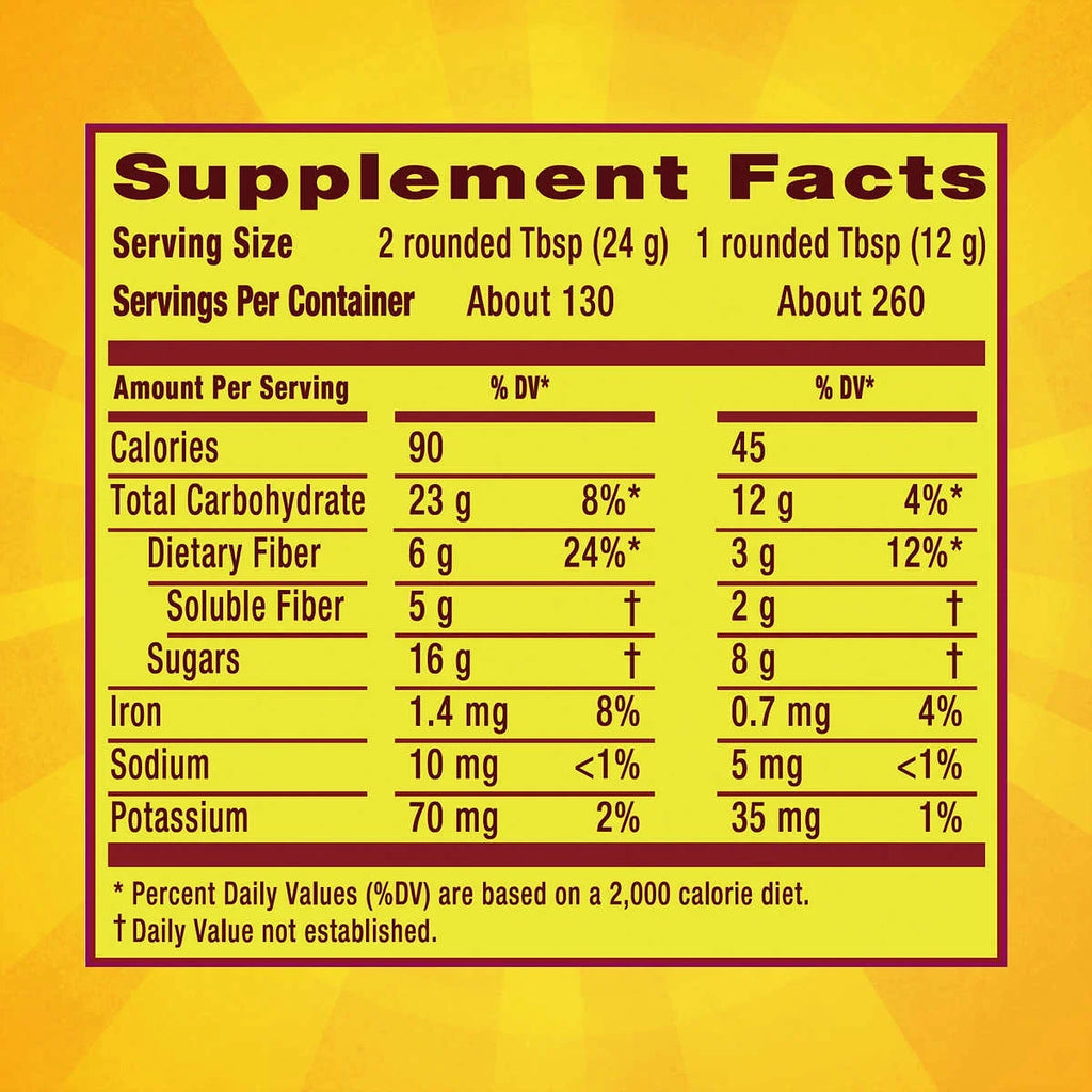 Fiber Supplement, Orange, 260 Servings R5174