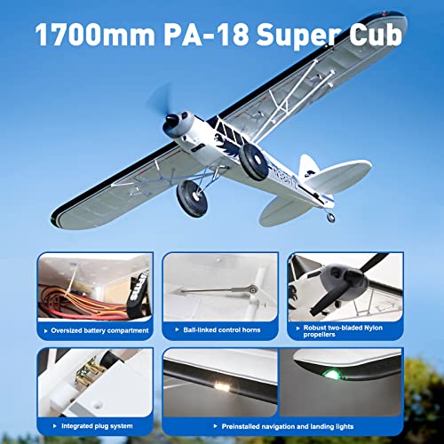 Remote Control Airplane 1700mm Piper PA-18 Super Cub PNP C990