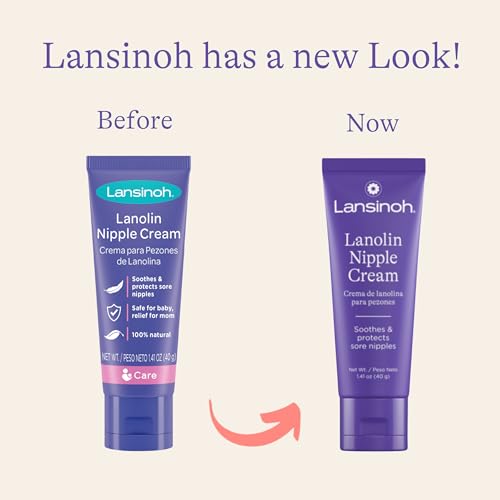 Lanolin Nipple Cream for Breastfeeding, 100% Natural, 1.41 Ounces W651701