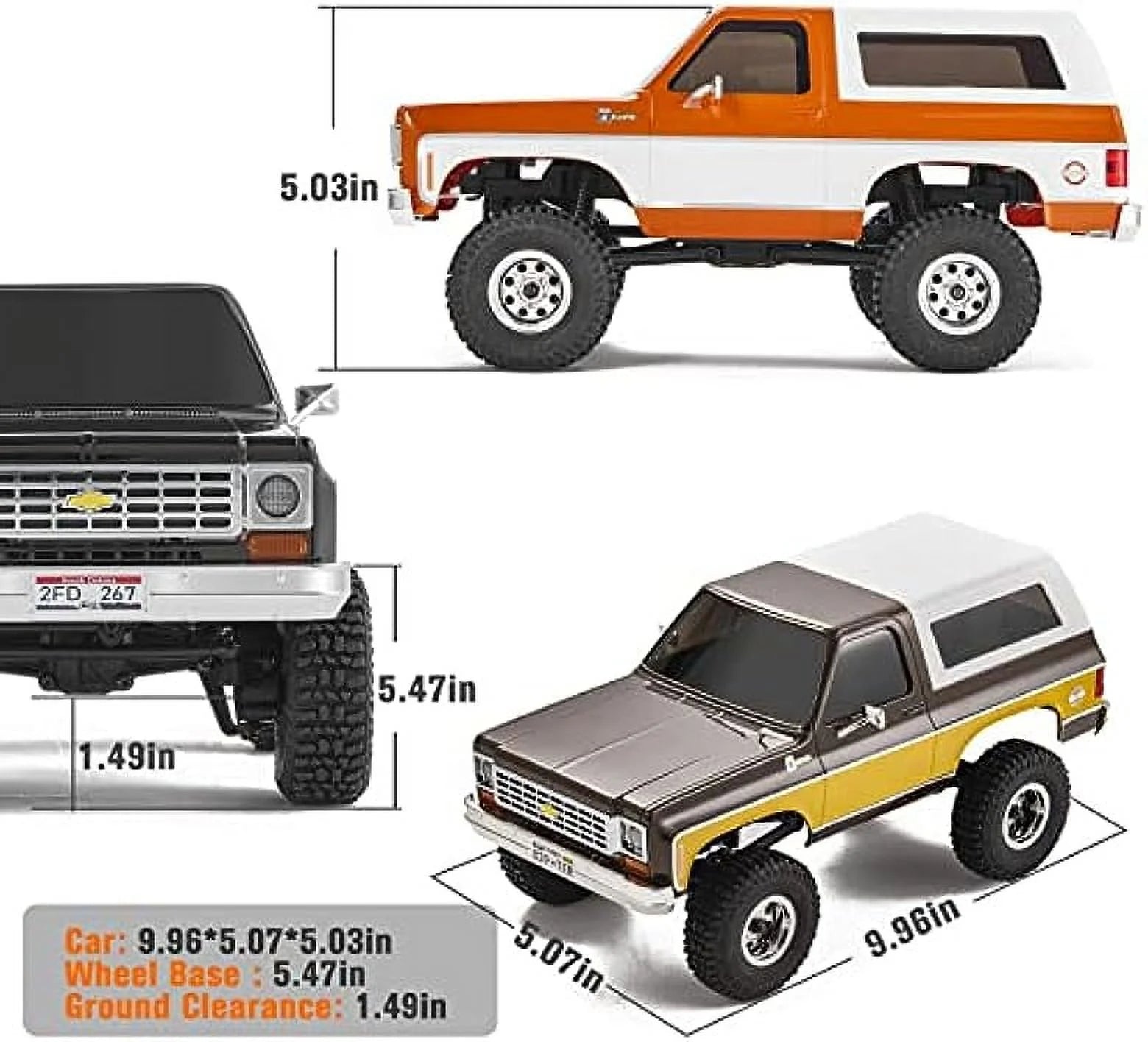 RC Crawler 4WD Off-Road Truck with LED Lights I6071