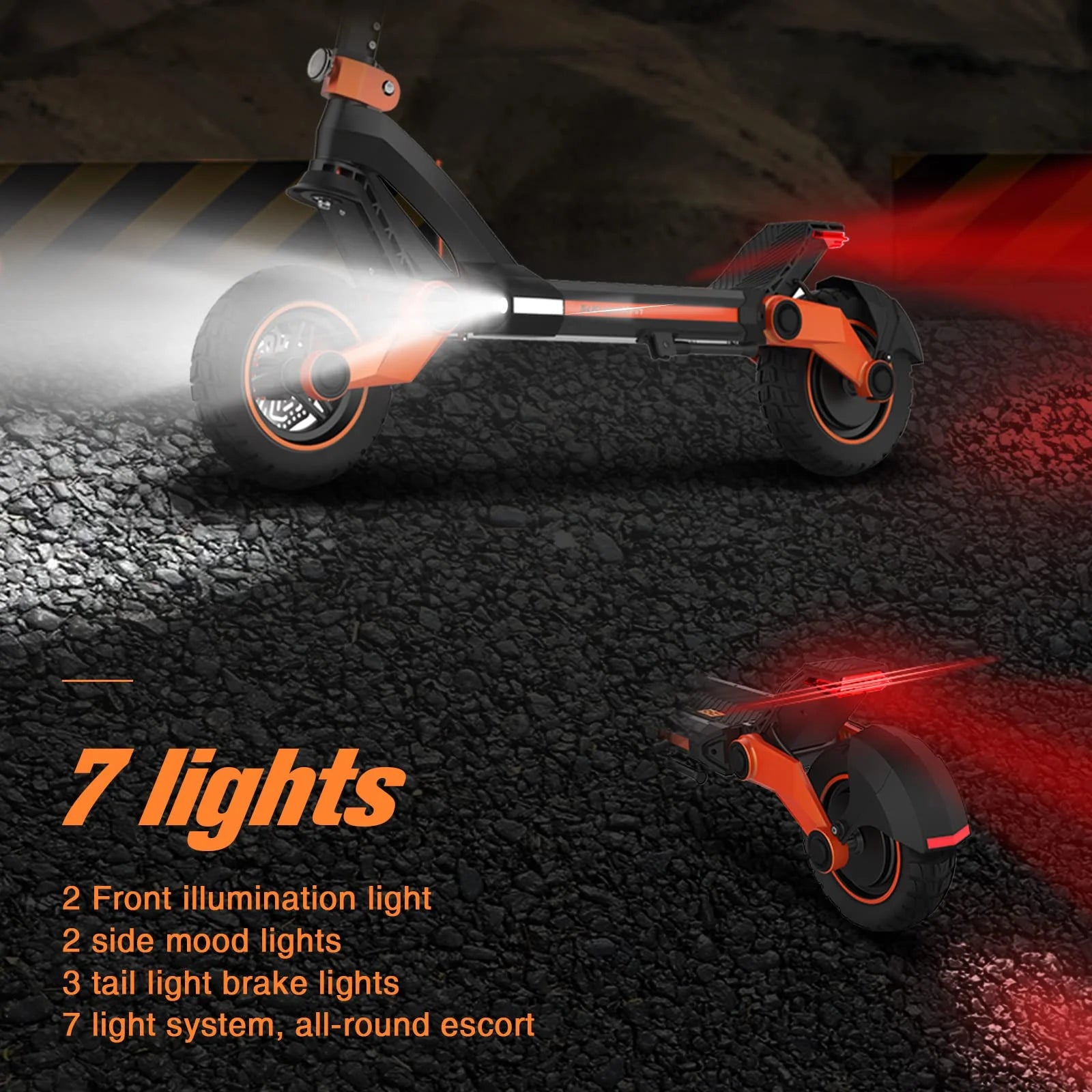 Electric Scooter for Adults 1200W Motor 31 mph Off Road Tires K367902