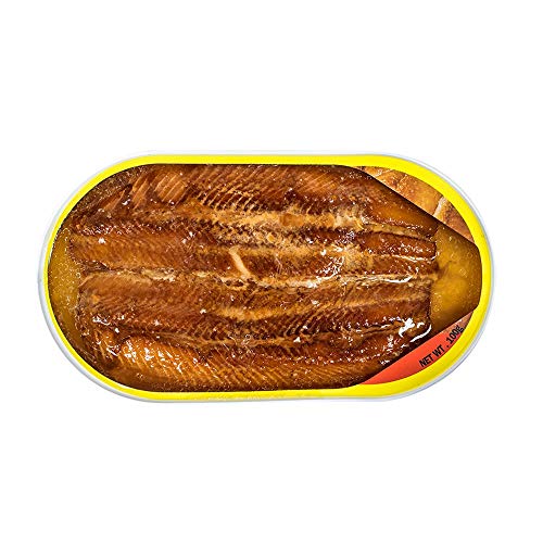Smoked Herring Kipper Snacks, 3.53 oz Pack of 12, 90% Less Sodium, Ready to Eat P730