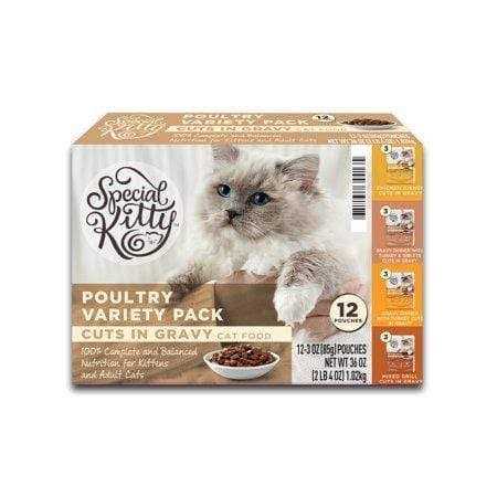 Turkey & Chicken Flavor Gravy Wet Cat Food for Adult B693