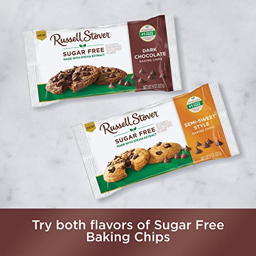 Sugar Free Dark Chocolate Baking Chips, 8 oz W57256
