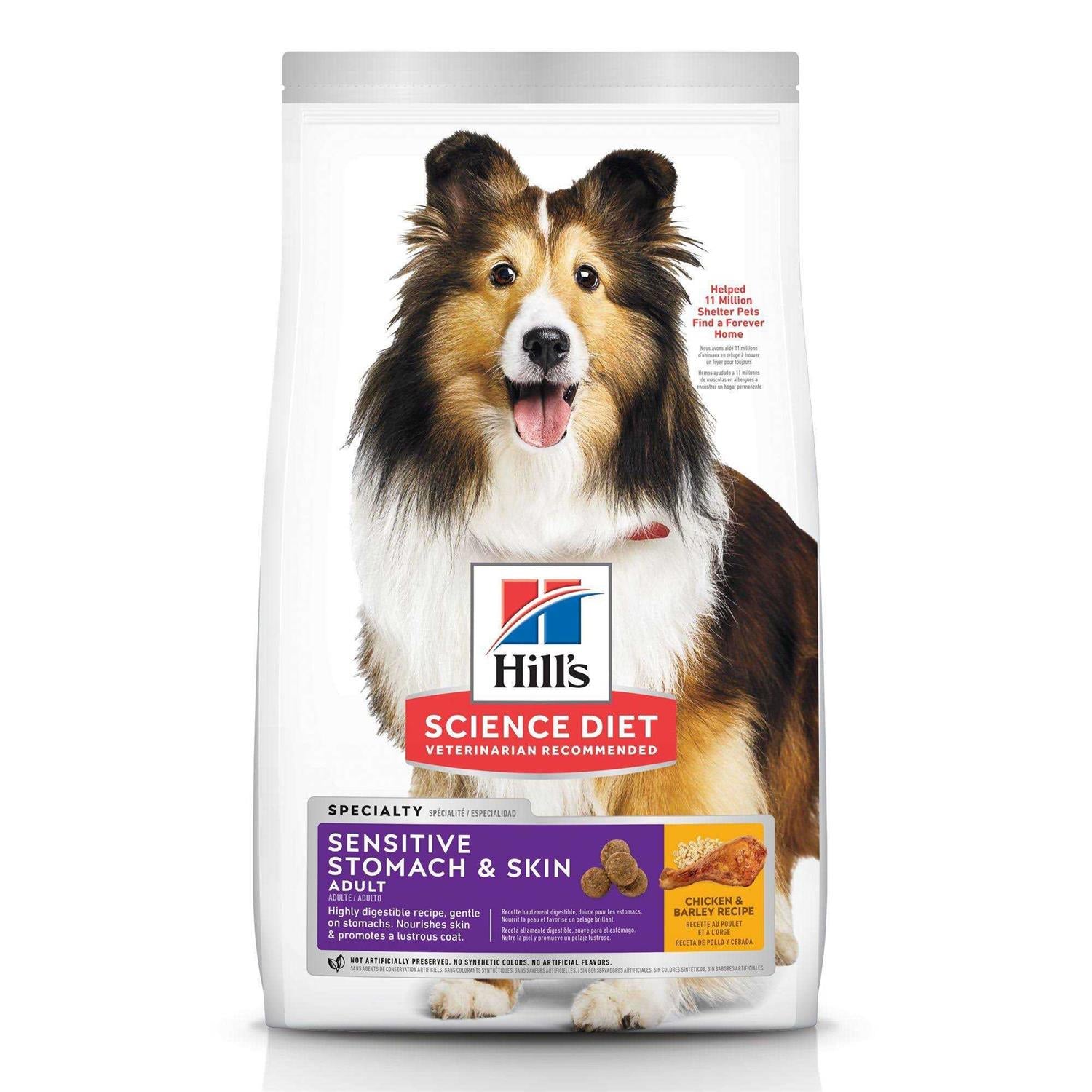 Hill's Science Diet Adult Sensitive Stomach &amp; Skin Dry Dog Food - Pet Supplies online store