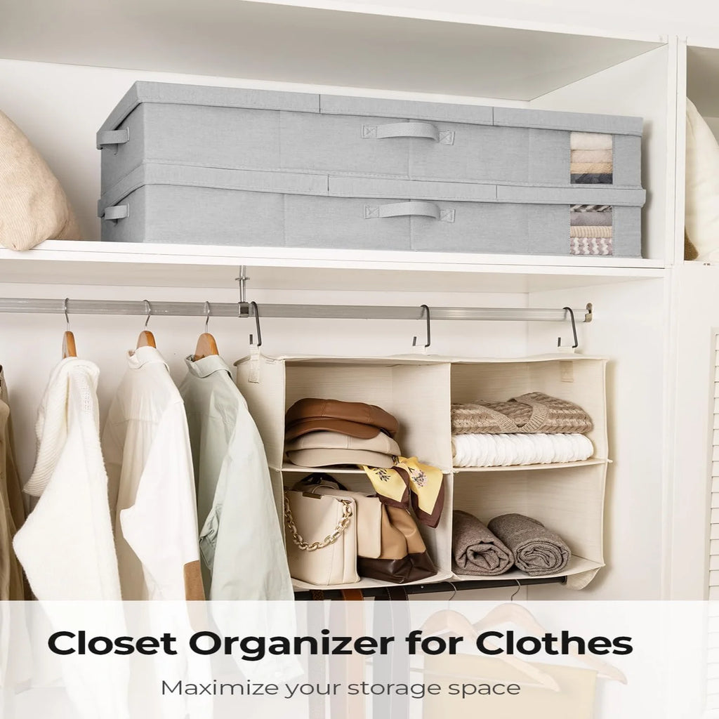 Under Bed Storage Bins with Lids and Handles Z58849