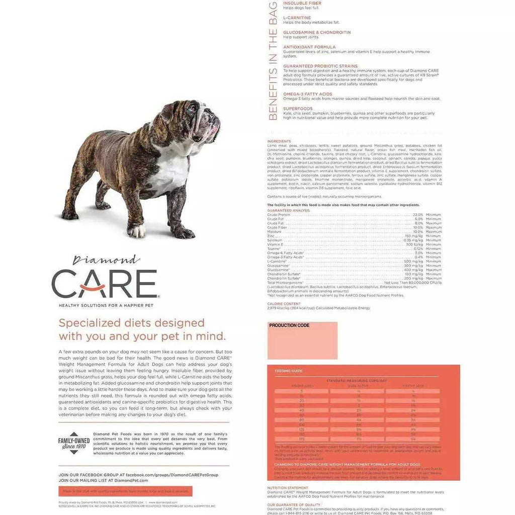 Adult Dry Dog Food Weight Management Formula V140