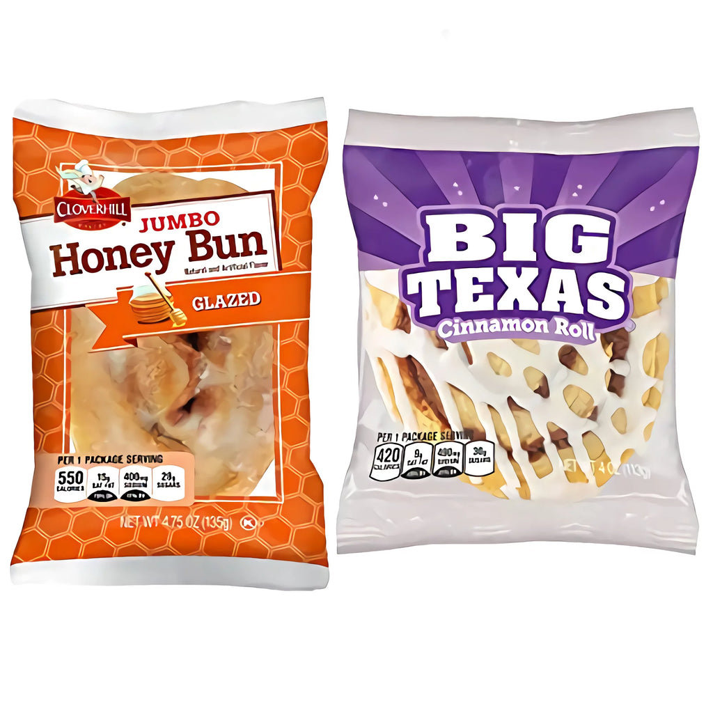 Jumbo Glazed Honey Bun & Cinnamon Roll Combo, 12 Pack R72617