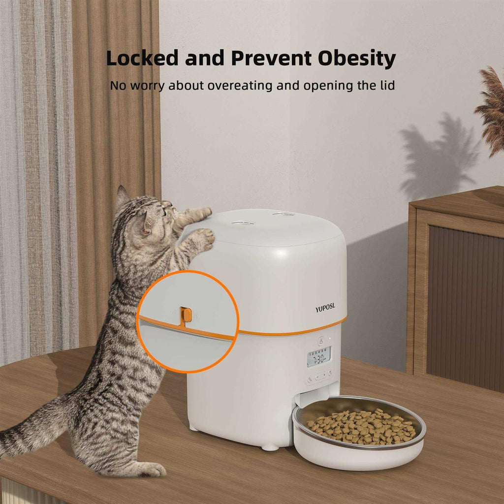 Automatic Cat Feeder 8 Cup Cat Food Dispenser E808174