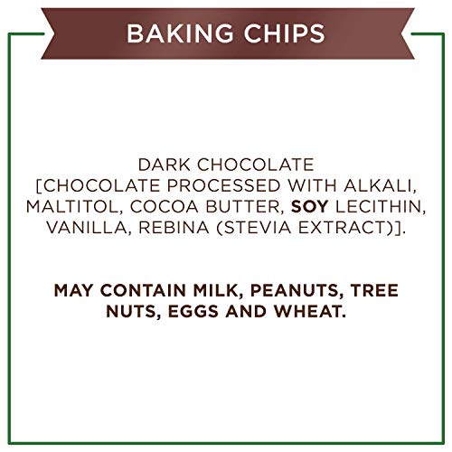 Sugar Free Dark Chocolate Baking Chips, 8 oz W57256