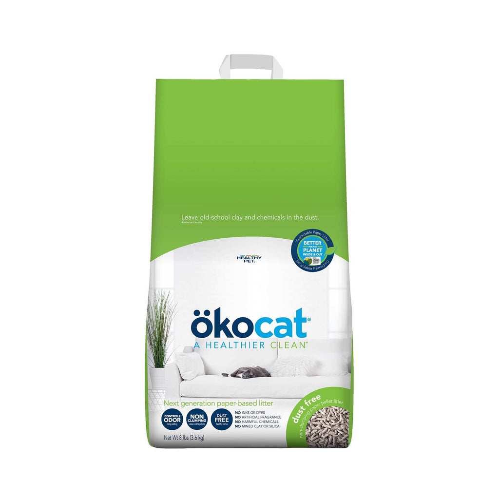 Okocat Dust Free Cat Litter Non-Clumping Paper Pellet - Pet Supplies online store