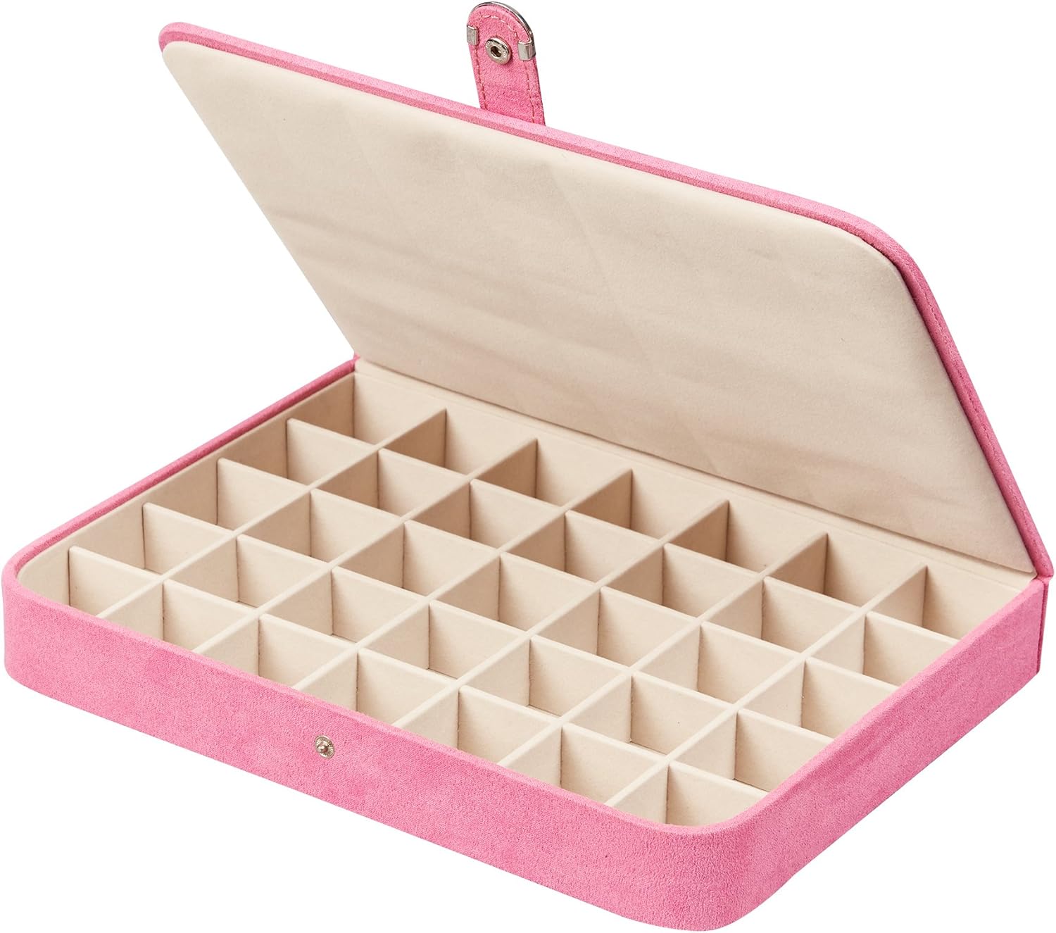 Plush Jewelry Box with Ring and Earring Organizer H325097