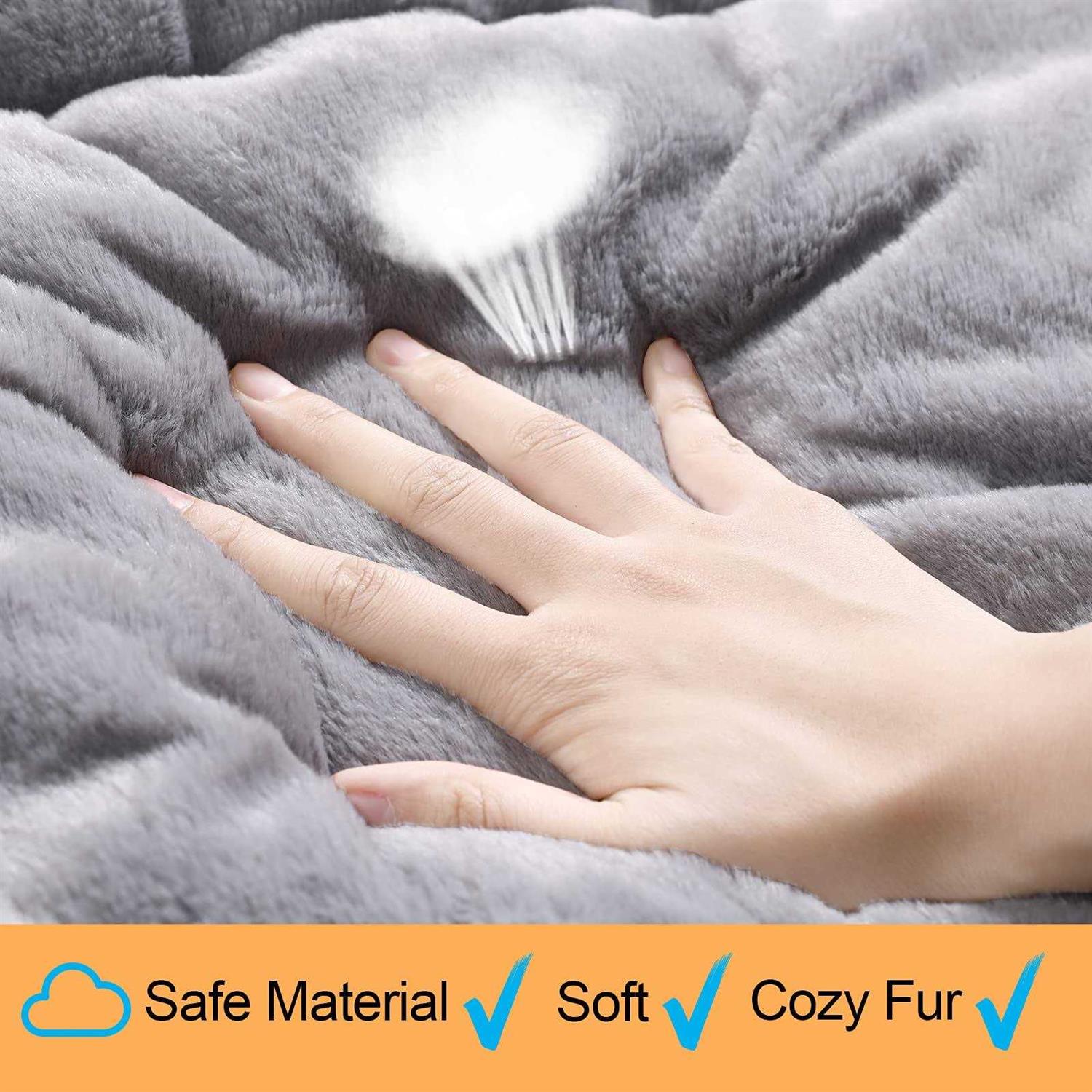 Dog Crate Pad Ultra Soft Washable Anti-Slip Kennel Mat for Dogs Y2347