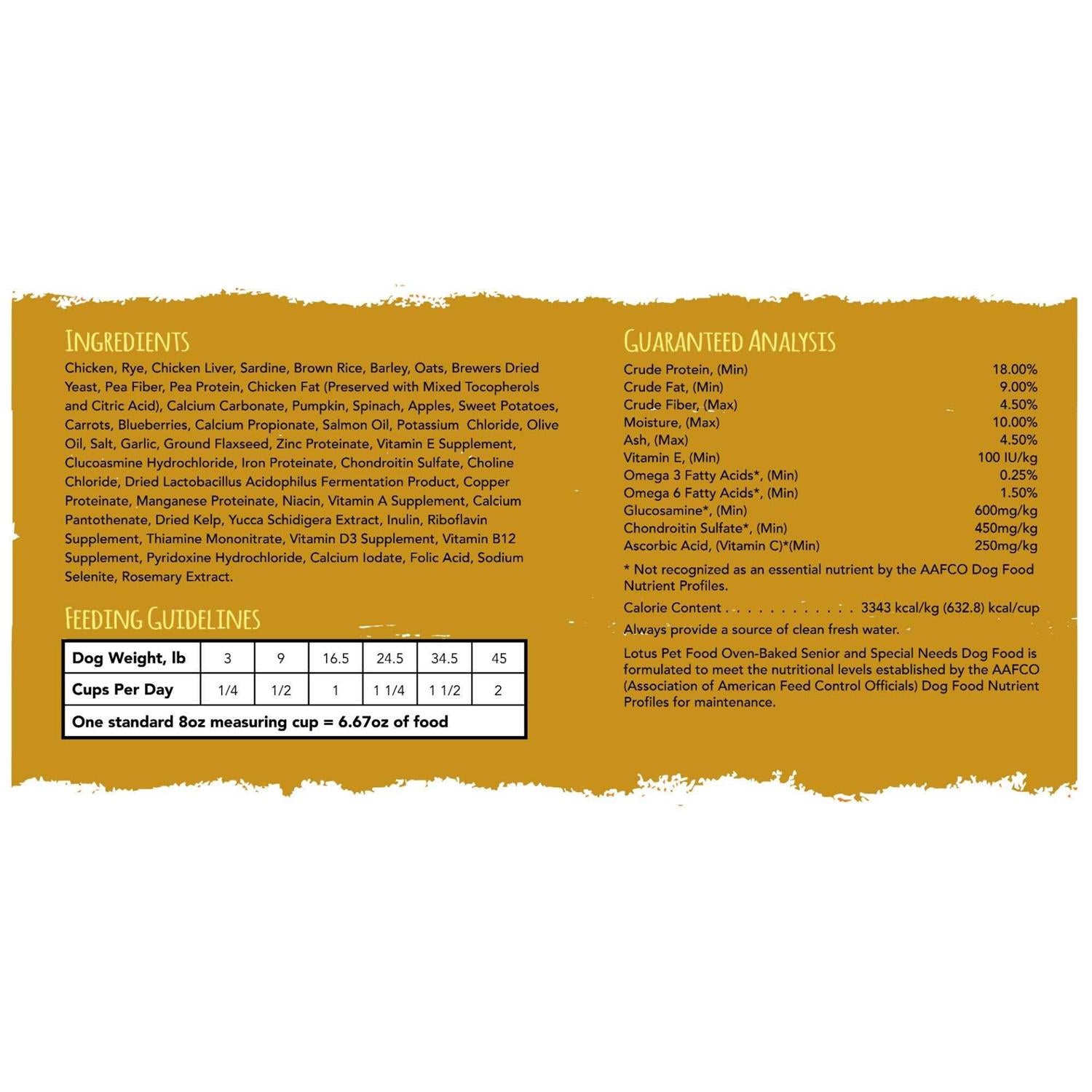 Dry Senior Dog Food G7952
