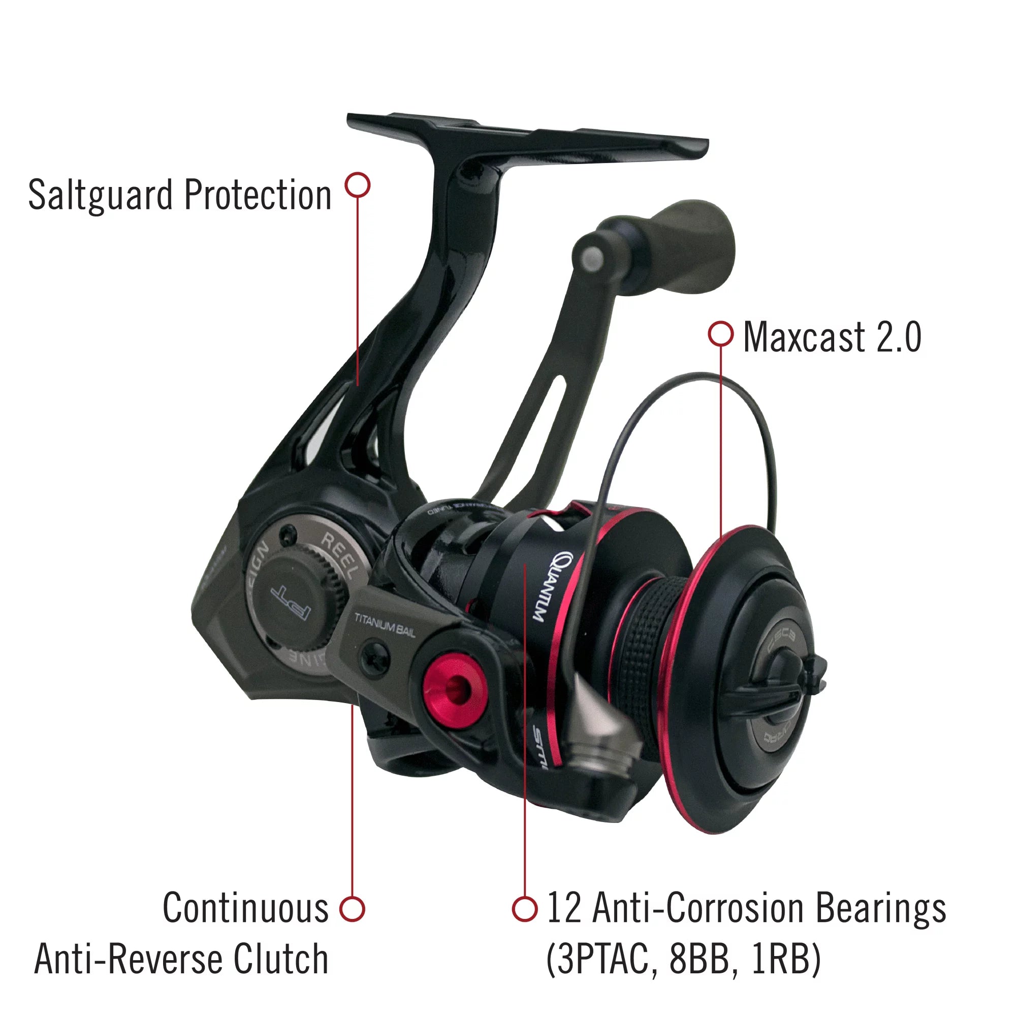 Spinning Fishing Reel, Size 30, Left/Right Retrieve, 6.0:1 Gear Ratio C250