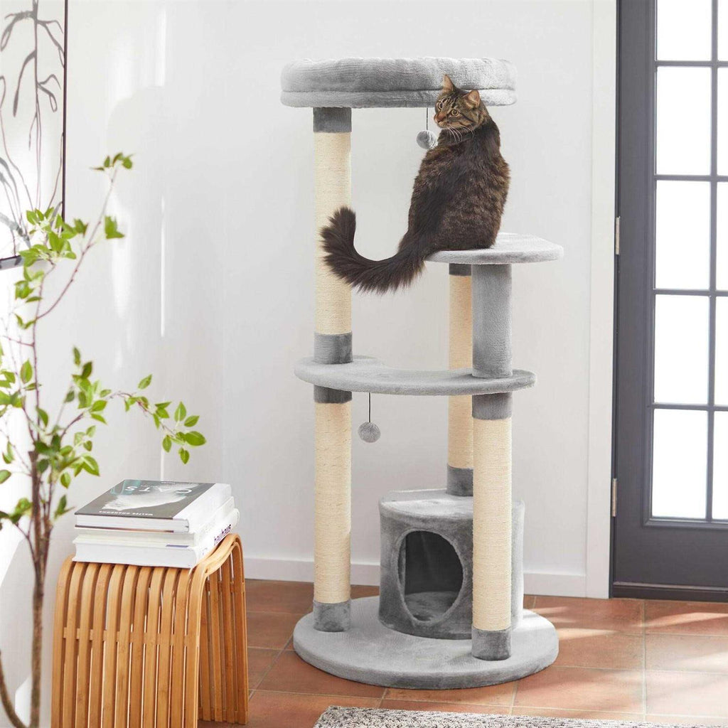 Heavy Duty Faux Fur Cat Tree Condo N369