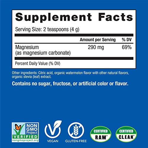Magnesium Citrate Supplement Drink Mix Powder, Unflavored, 16 oz E68573