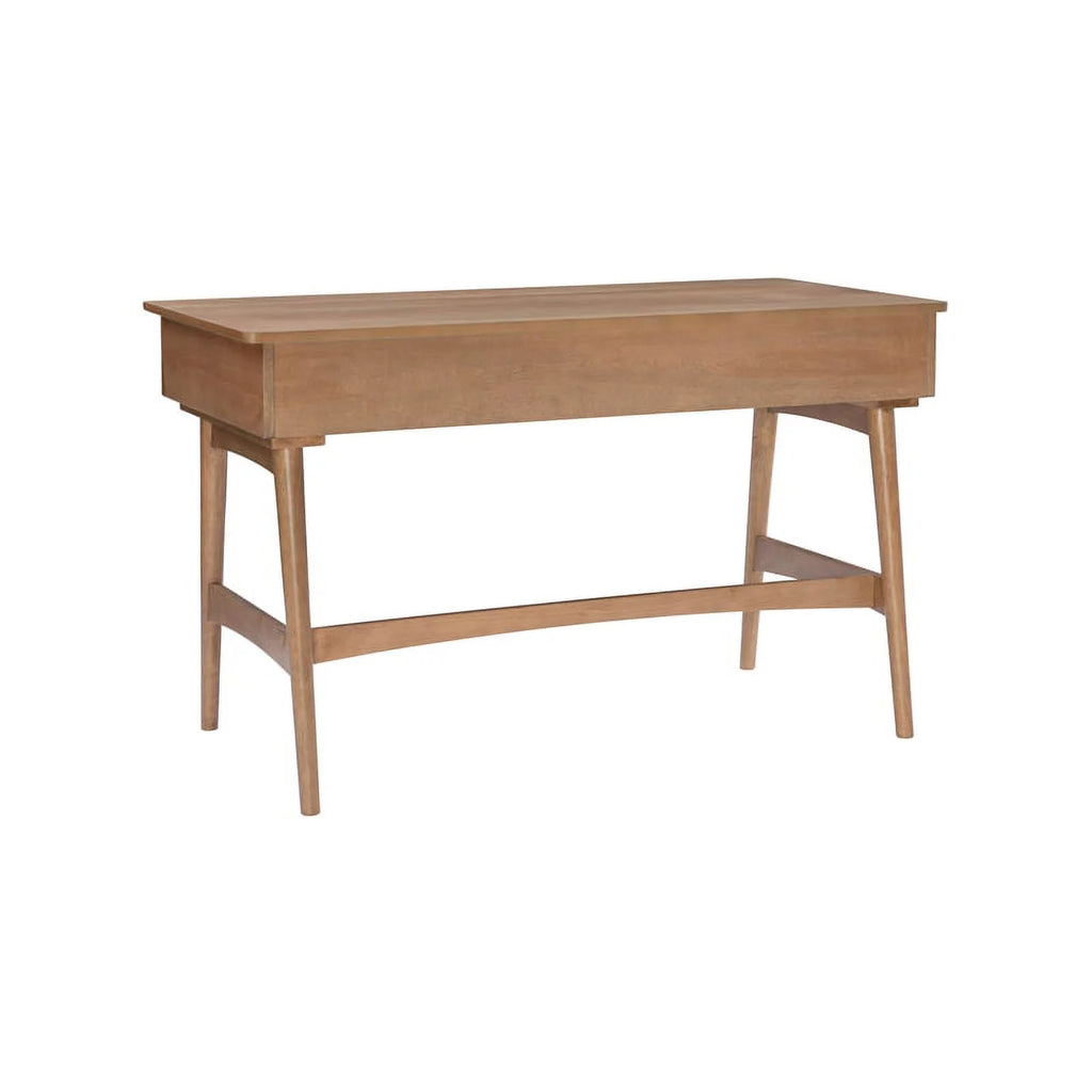 Rattan Wood Desk with Drawers K656