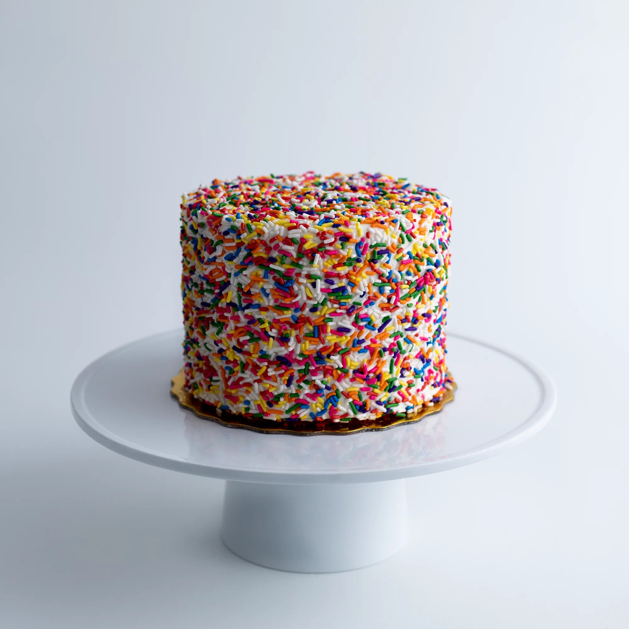 Vanilla Rainbow Cake, 6" Size, Serves 6 to 8 J48858