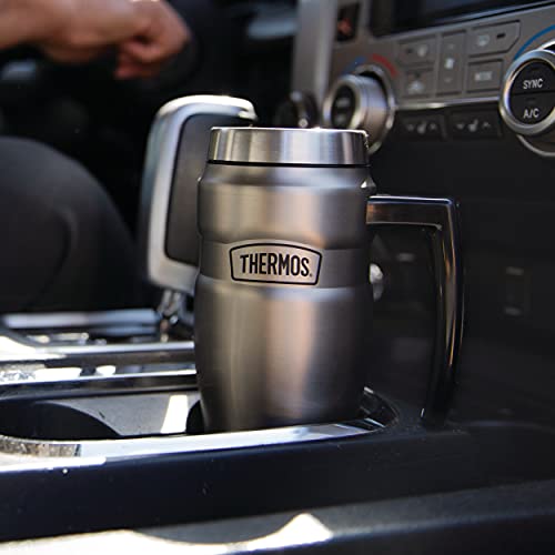 16 oz Vacuum-Insulated Travel Mug, Midnight Blue I77136