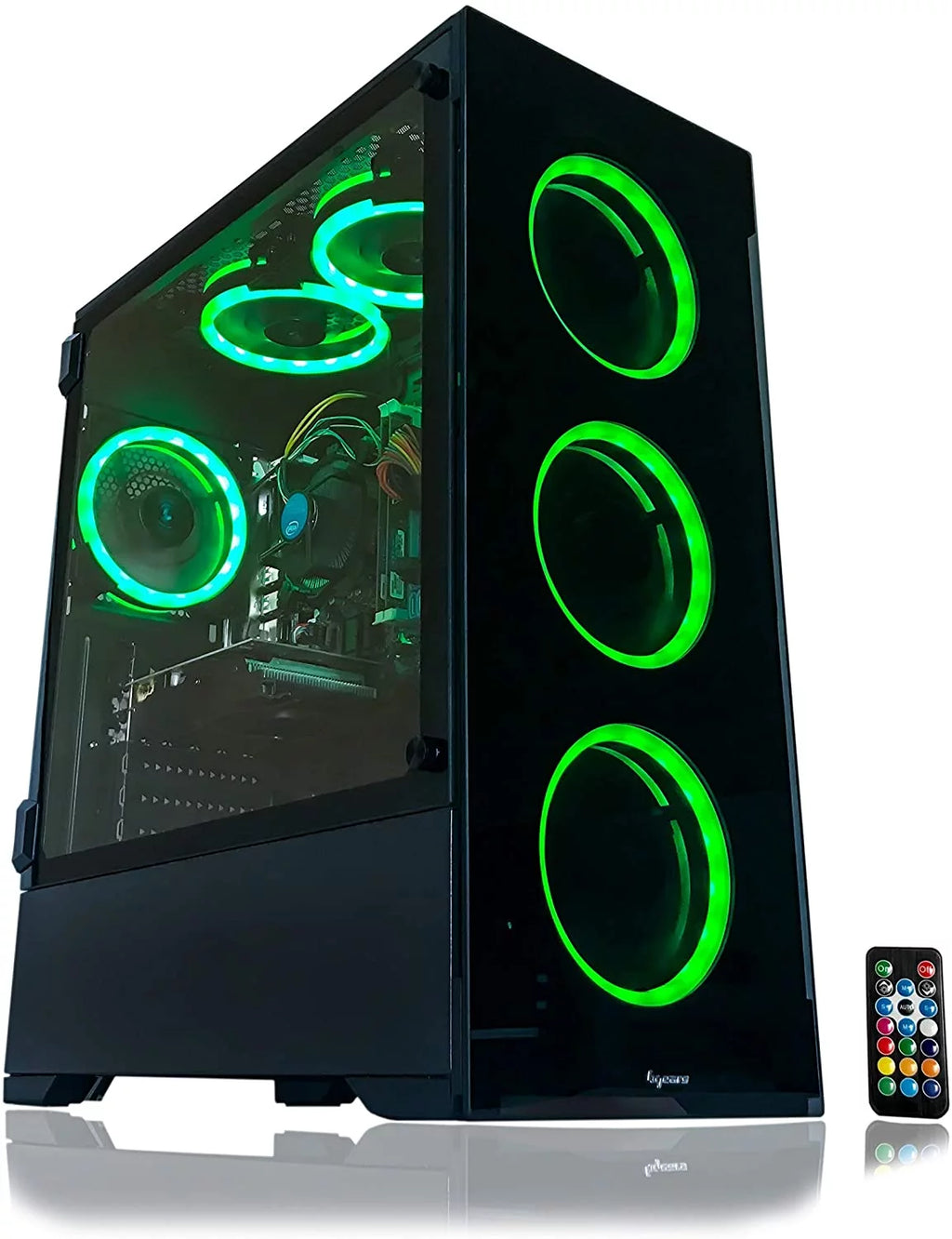 Gaming PC Desktop Computer Intel 3.70GHz 16GB RAM 512GB SSD WiFi RX 580 8GB Windows 11 RGB T124