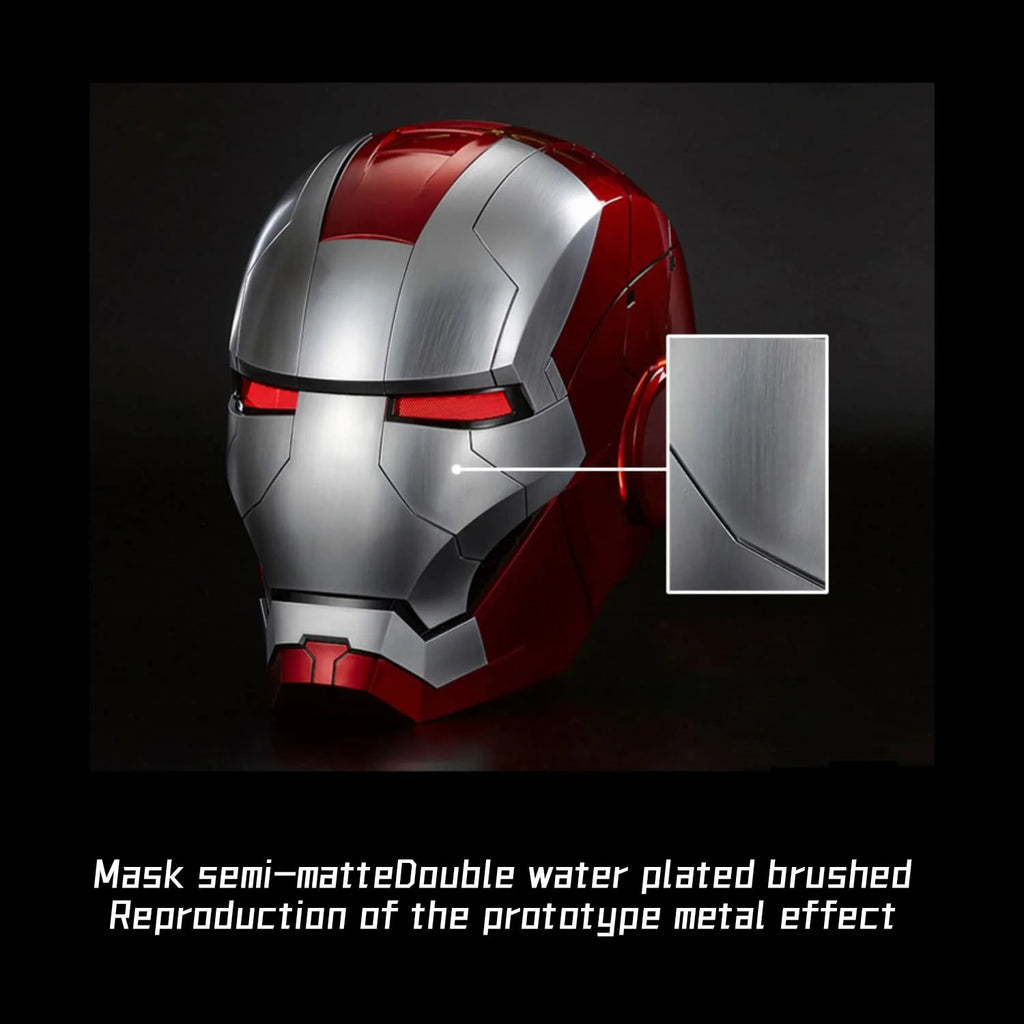 Iron Man Helmet Electronic Wearable Mask with LED Eyes Q3404