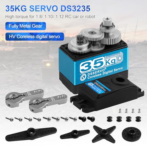 Waterproof Metal Gear Digital Servo 25T for RC Robot DIY F455605