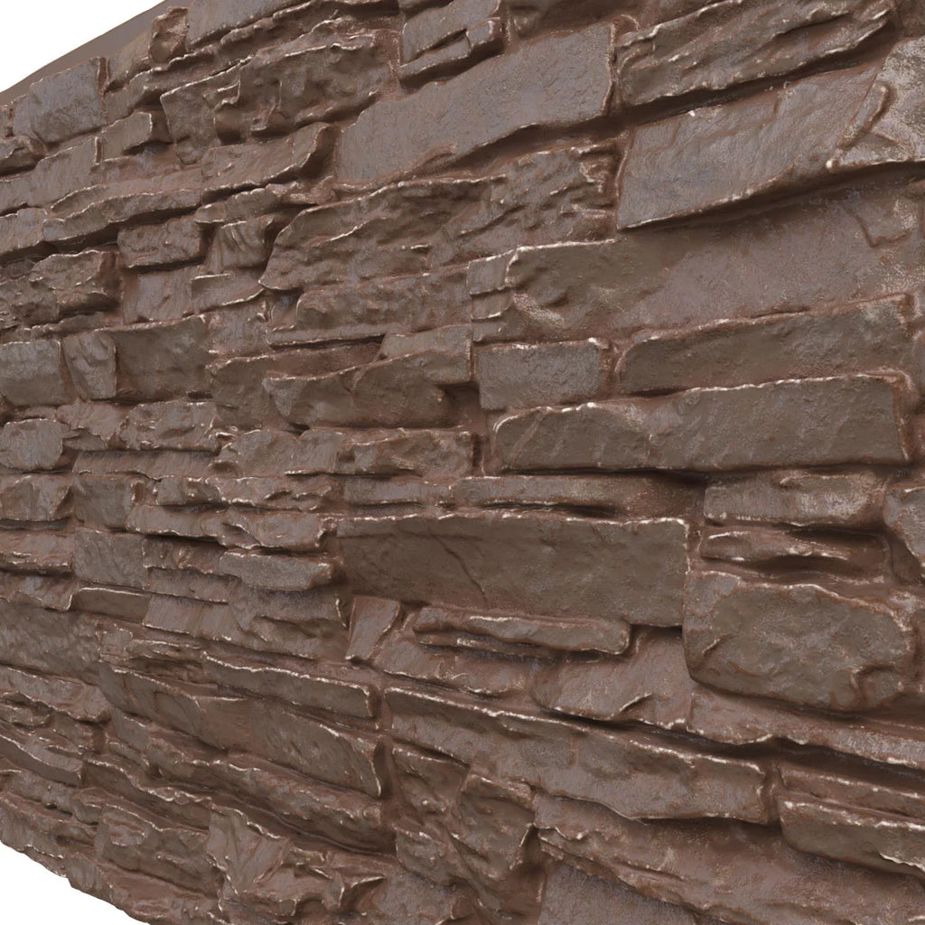 Stacked Stone Faux Siding Panel, Autumn Bronze B5888