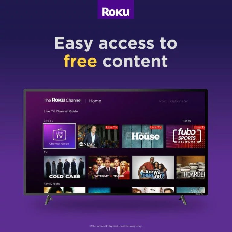 32" HD 720P Roku Smart LED Television, Black D26450