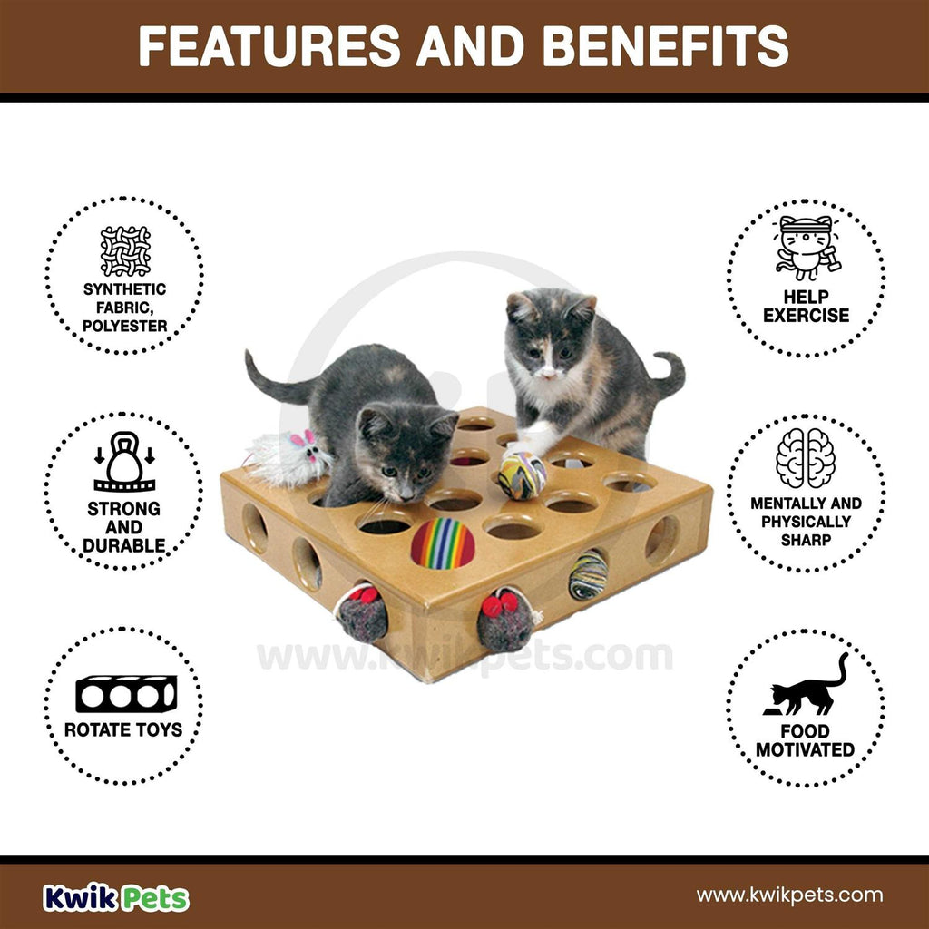Cat Toy Box with Hide and Seek Feature X159022