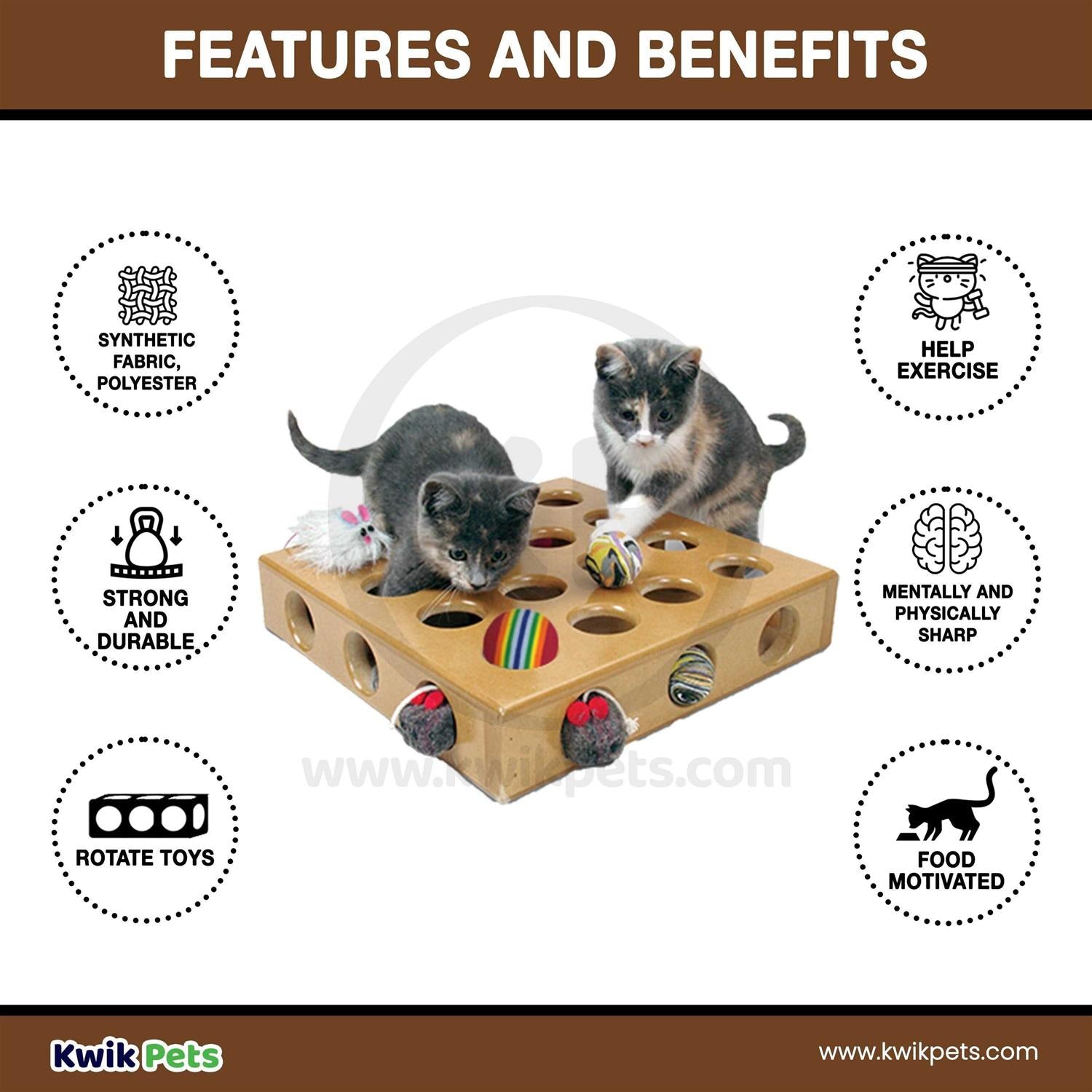 Cat Toy Box with Hide and Seek Feature X159022