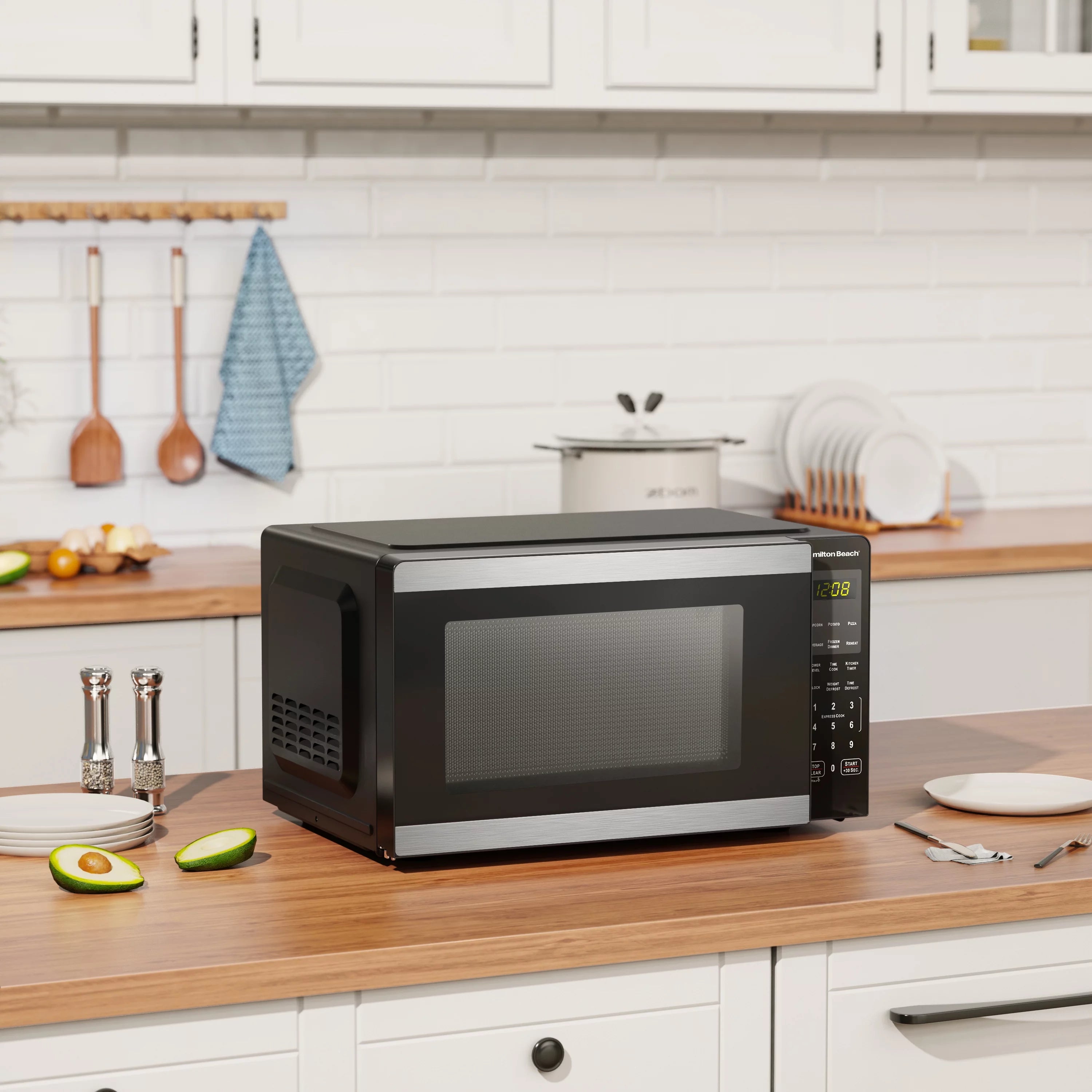 Countertop Microwave Oven, Stainless Steel P87691
