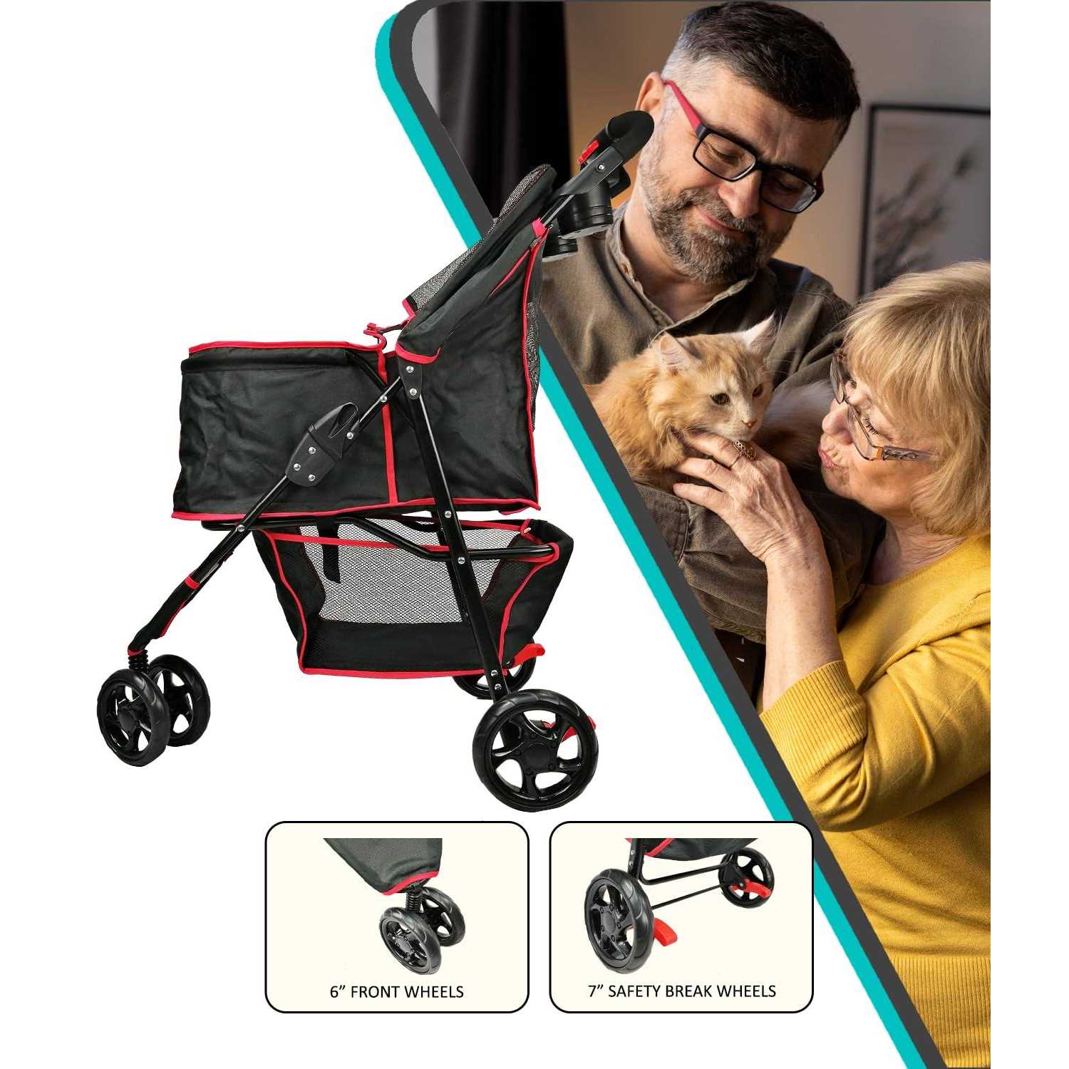 Single Jogger Pet Stroller I8229