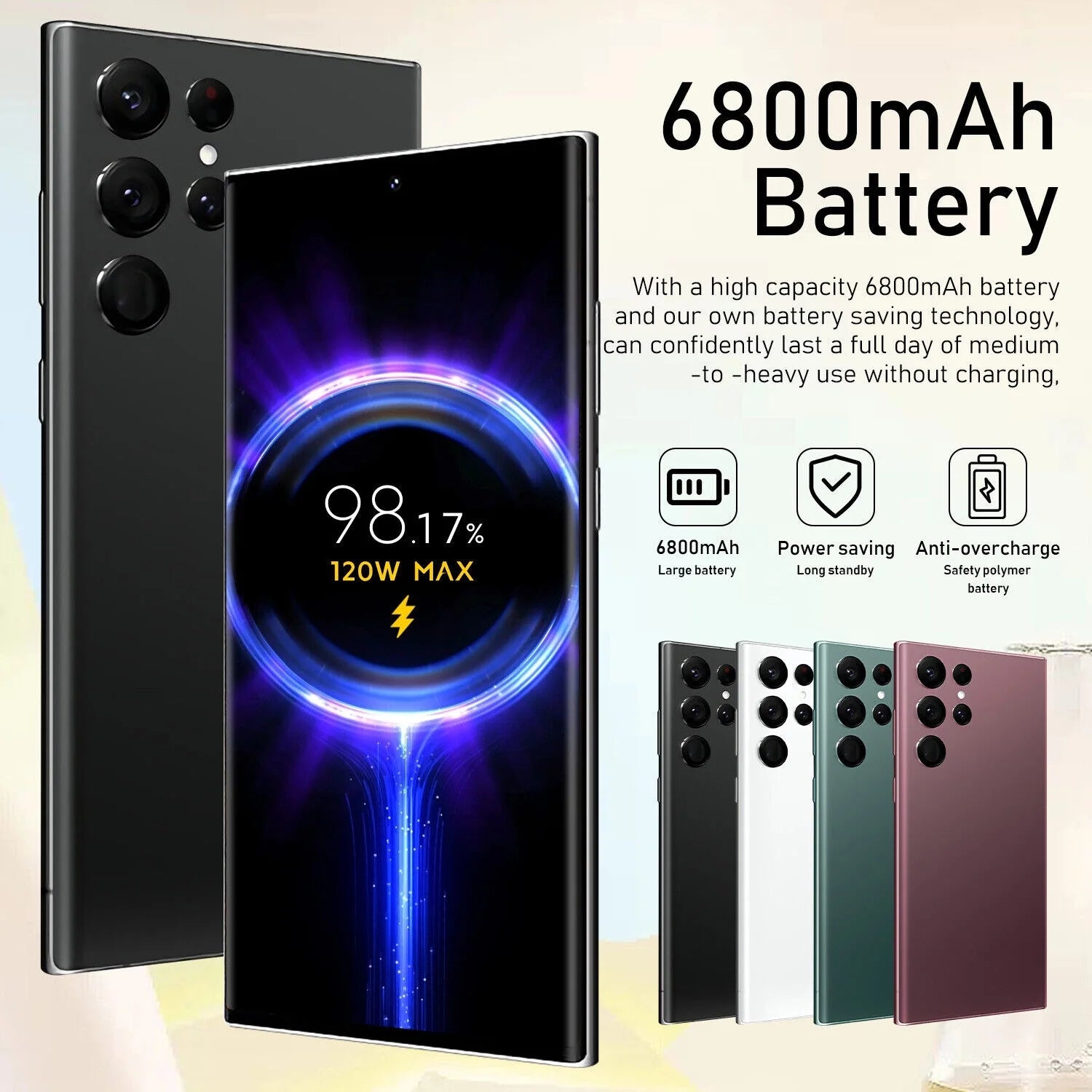 7.3" Smartphone 3GB+64GB Unlocked Android 13 U3079