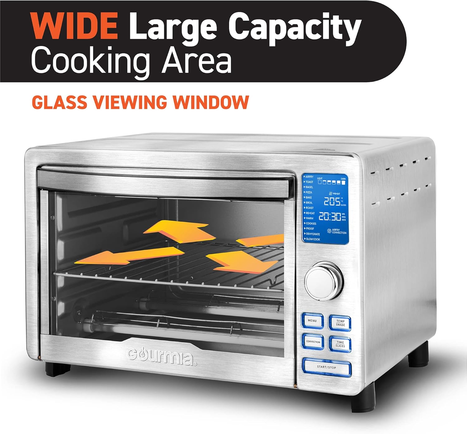 Digital Stainless Steel Toaster Oven Air Fryer R64513