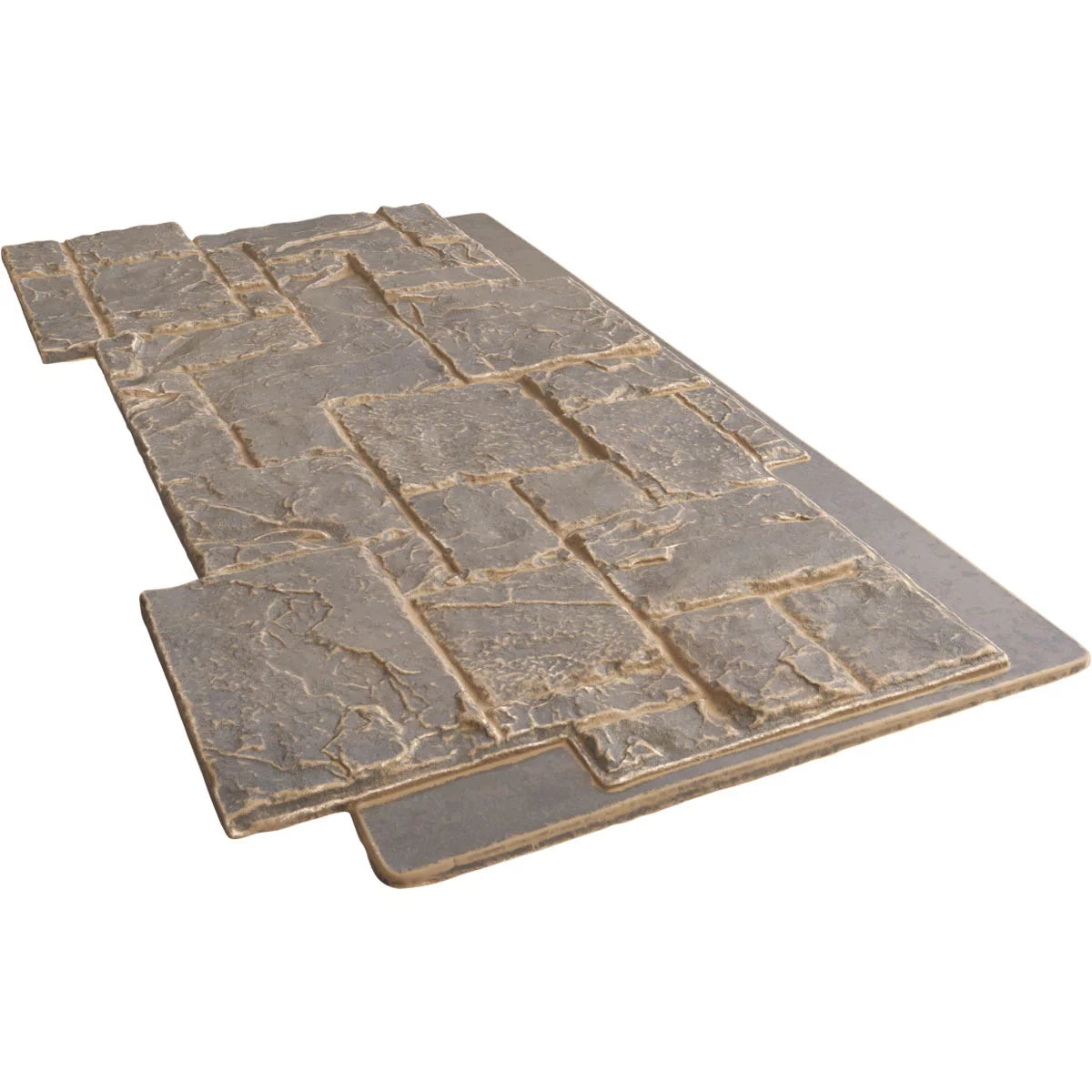 49"W x 24 1/2"H Stacked Stone Faux Siding Panel P52129