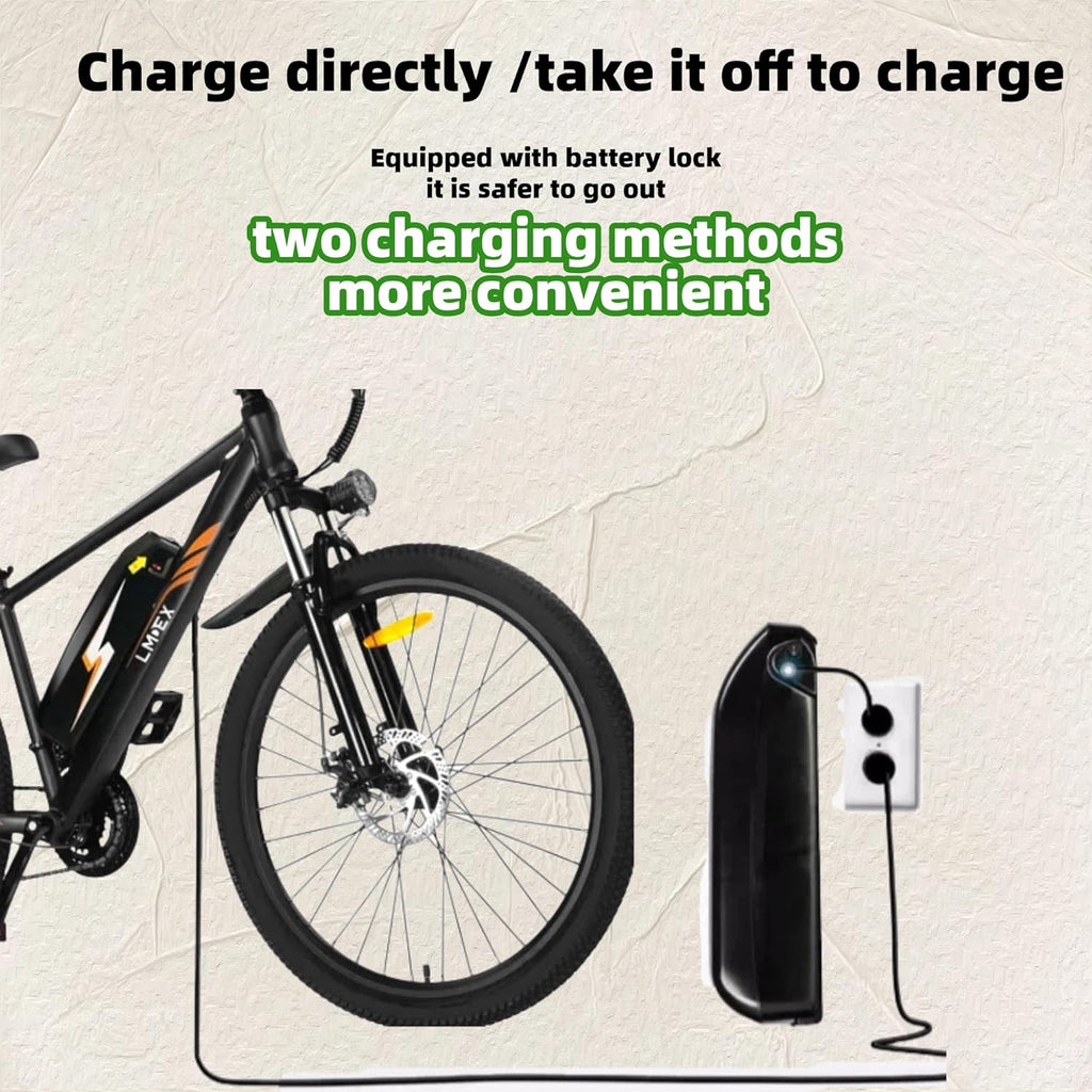 Electric Bike for Adults 26" Mountain Ebike 500W Motor with Removable Battery L98149