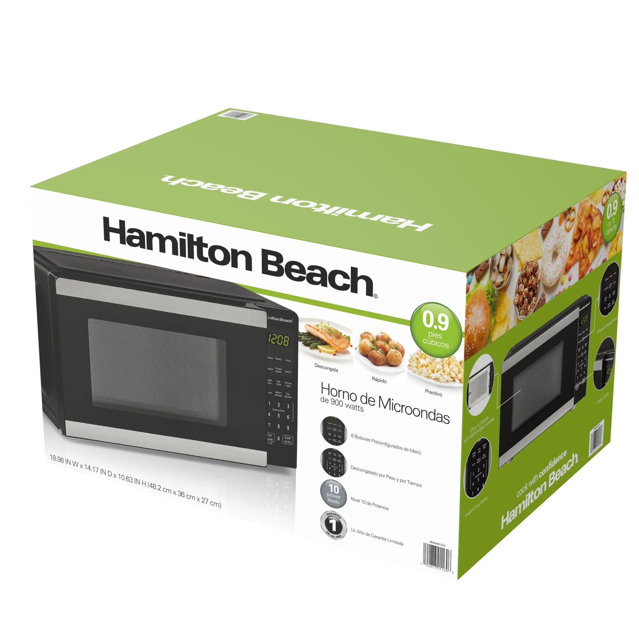 Countertop Microwave Oven, Stainless Steel P87691