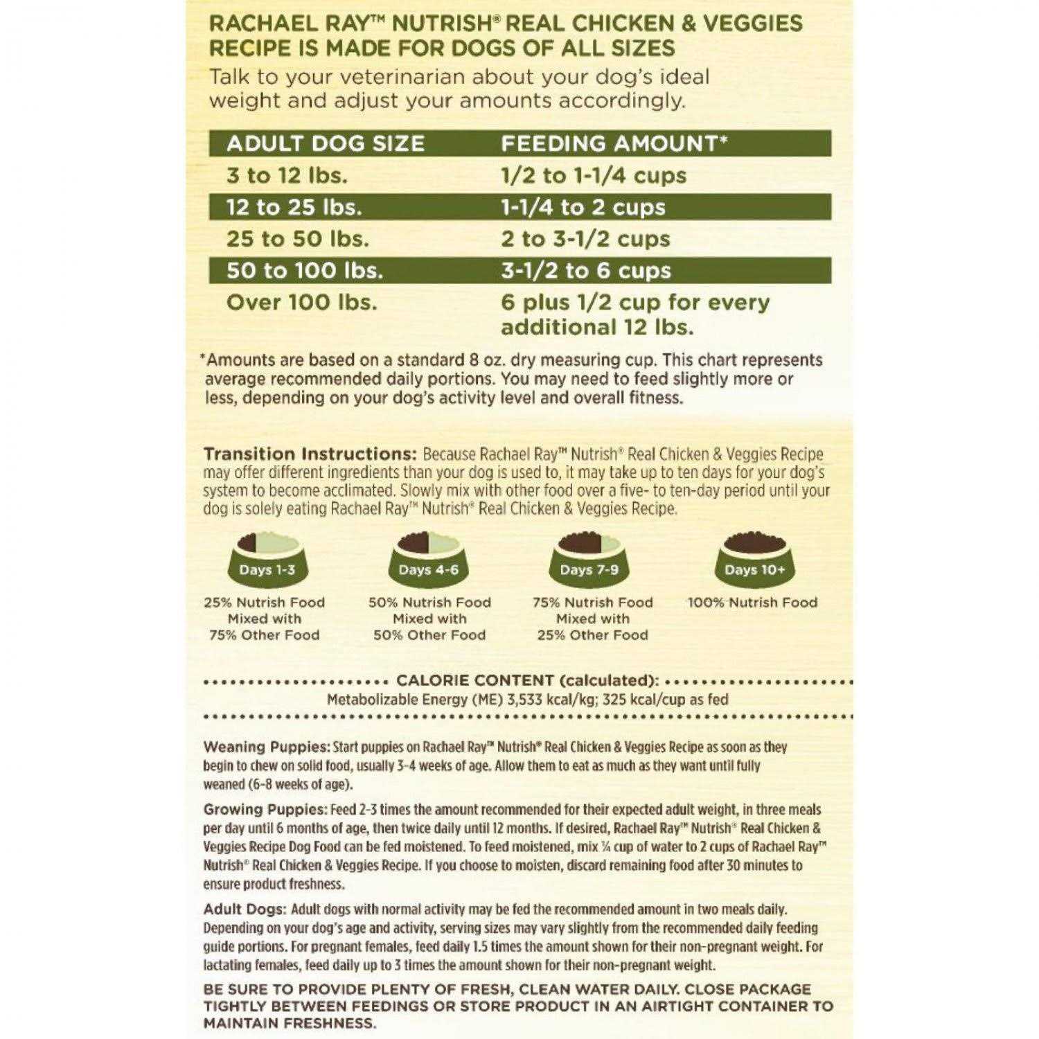 Dry Dog Food Real Chicken & Veggies Recipe S6257