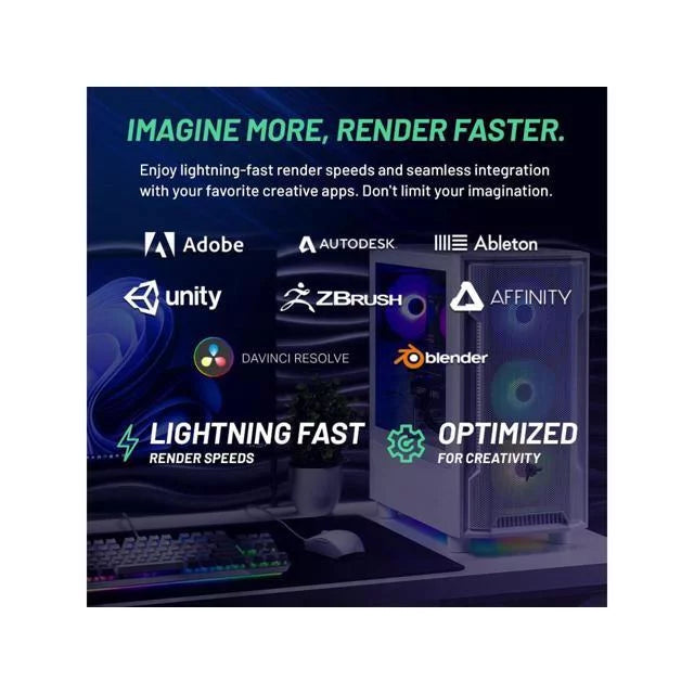 Gaming PC Desktop Intel Core i5, RTX 4060, 1TB SSD, 16GB RAM, Windows 11 M9558