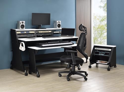 88 Keys Music Studio Desk Workstation with Rack Cabinet U8618