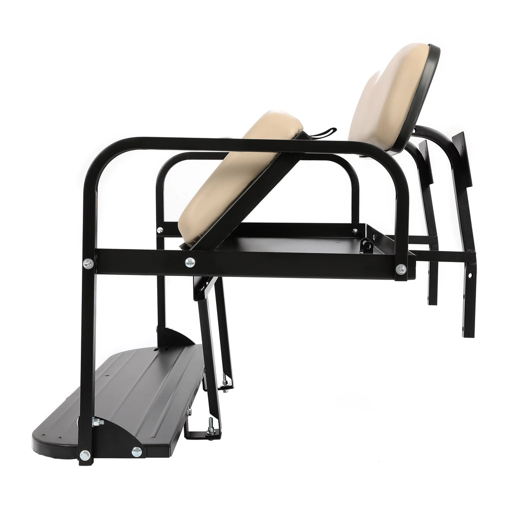 Rear Back Seat Kit for EZGO Marathon Golf Cart Tan Flip Folding Y93656