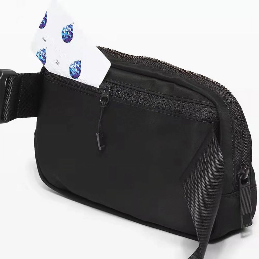 Crossbody Fanny Pack with Extended Strap, 1L, Black P825