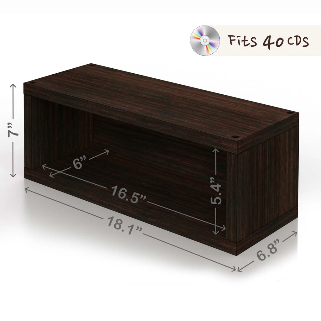 Stackable Media Storage CD Rack, Holds 40 CDs D648790