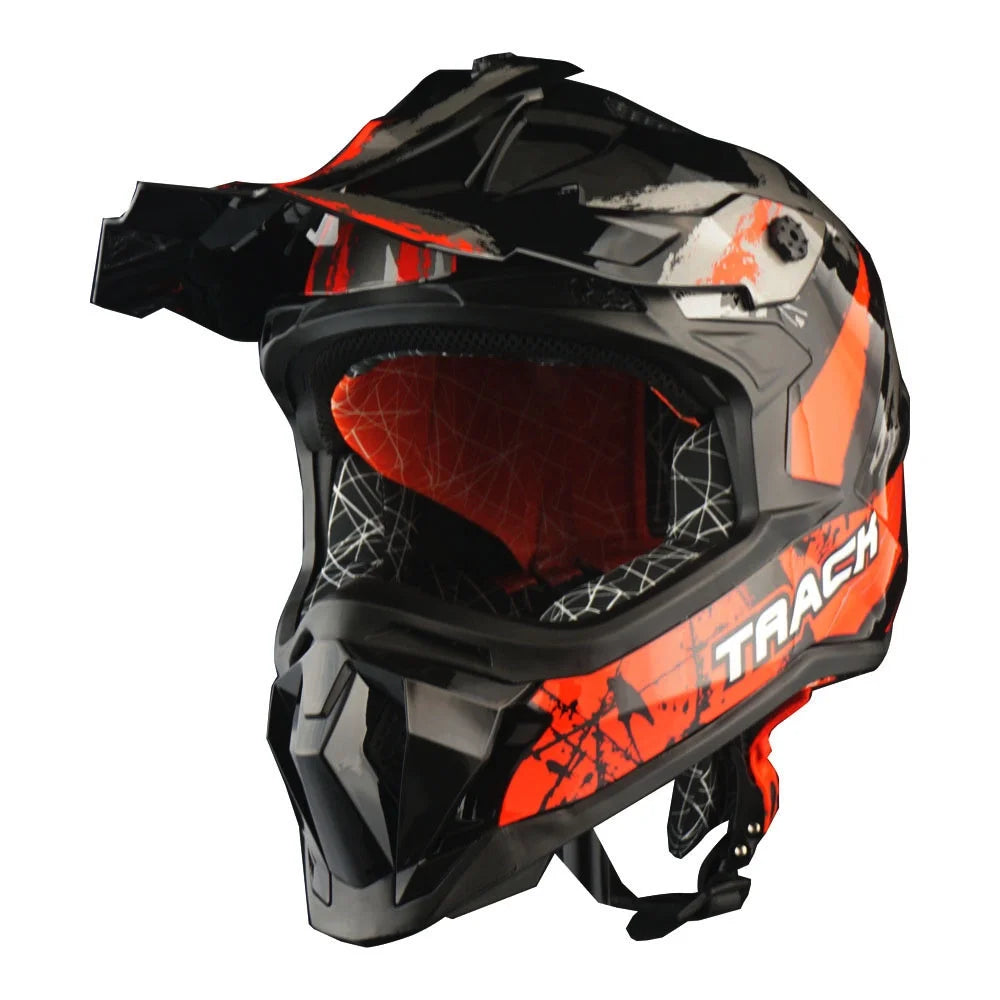 Adult Motocross Helmet with Goggles and Gloves Bundle F287371