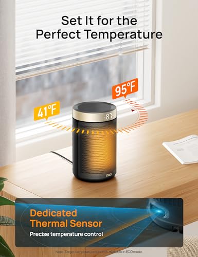 Portable Space Heater for Indoor Use with Thermostat and Remote S513