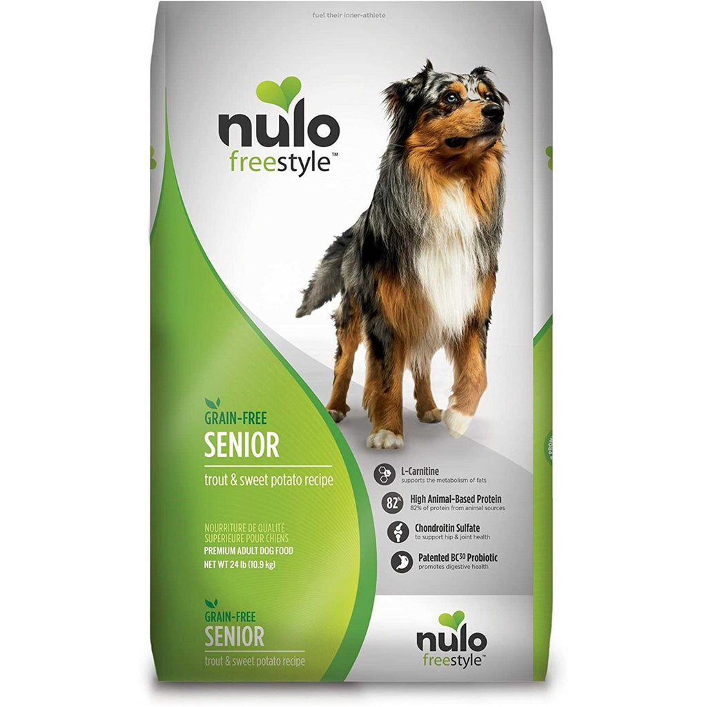 Nulo Freestyle Grain-Free Senior Trout &amp; Sweet Potato Dry Dog Food - Pet Supplies online store